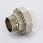 Муфта полипропиленовая Pro Aqua комбинированная разборная 50х1"1/2 НР PA21022