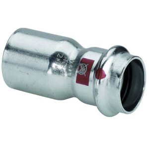 Муфта пресс Viega Prestabo 22х18 однорастраструбная оцинкованная сталь SC Contur 558512