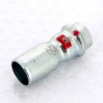 Муфта пресс Viega Prestabo 22х18 однорастраструбная оцинкованная сталь SC Contur 558512