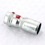 Муфта пресс Viega Prestabo 22х18 однорастраструбная оцинкованная сталь SC Contur 558512