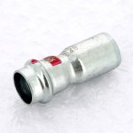 Муфта пресс Viega Prestabo 22х18 однорастраструбная оцинкованная сталь SC Contur 558512
