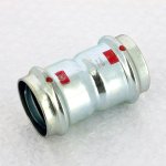 Муфта пресс двухраструбная Viega Prestabo 42 оцинкованная сталь SC Contur 558031