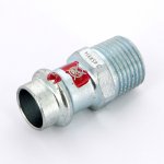 Муфта пресс Viega Prestabo 15х1/2" НР оцинкованная сталь SC Contur 559007