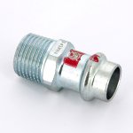 Муфта пресс Viega Prestabo 15х1/2" НР оцинкованная сталь SC Contur 559007
