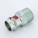 Муфта пресс Viega Prestabo 18х3/4" НР оцинкованная сталь SC Contur 559021