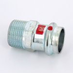 Муфта пресс Viega Prestabo 22х3/4" НР оцинкованная сталь SC Contur 559038