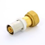 Муфта пресс Uni-Fitt 16x1/2" ВР с накидной гайкой плоская прокладка 714G6200