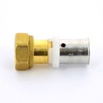 Муфта пресс Uni-Fitt 16x1/2" ВР с накидной гайкой плоская прокладка 714G6200