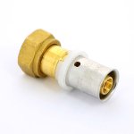 Муфта пресс Uni-Fitt 16x1/2" ВР с накидной гайкой плоская прокладка 714G6200