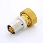 Муфта пресс Uni-Fitt 16x3/4" ВР с накидной гайкой плоская прокладка 714G6300