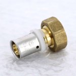 Муфта пресс Uni-Fitt 16x3/4" ВР евроконус с накидной гайкой 713G6300