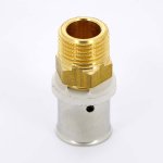 Муфта пресс Uni-Fitt 20x1/2" НР 702G7200