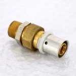 Муфта пресс Uni-Fitt 20x1/2" НР с разъемным соединением 715G7200