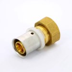 Муфта пресс Uni-Fitt 20x3/4" ВР с накидной гайкой плоская прокладка 714G7300