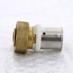 Муфта пресс Uni-Fitt 20x3/4" ВР евроконус с накидной гайкой 713G7300