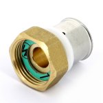 Муфта пресс Uni-Fitt 26x1" ВР с накидной гайкой плоское седло 714G8400