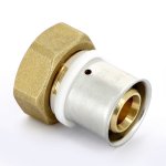 Муфта пресс Uni-Fitt 26x1" ВР с накидной гайкой плоское седло 714G8400