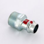 Муфта пресс Viega Prestabo 22х1" НР оцинкованная сталь SC Contur 704797