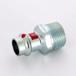 Муфта пресс Viega Prestabo 22х1" НР оцинкованная сталь SC Contur 704797