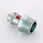 Муфта пресс Viega Prestabo 22х1" НР оцинкованная сталь SC Contur 704797