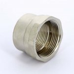 Муфта редукционная латунная Uni-Fitt 1"1/2x1" ВР никелированная 602N6400