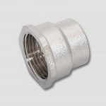 Муфта редукционная латунная Uni-Fitt 1"1/2x1" ВР никелированная 602N6400