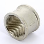 Муфта резьбовая латунная Uni-Fitt 1"1/2 ВР никелированная 602N6600