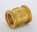 Муфта резьбовая латунная Uni-Fitt 1/2" ВР 602G2200