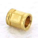 Муфта резьбовая латунная Uni-Fitt 3/8" ВР 602G1100