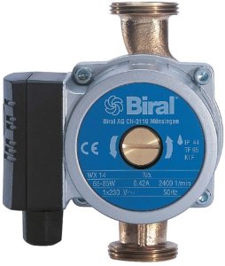 Насос циркуляционный для ГВС Biral WX 13 DN 25