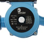 Насос циркуляционный Wester WCP 25-80G с амерканками WCP25-80G