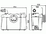 Насос измельчитель бытовой SFA SANIPRO P30