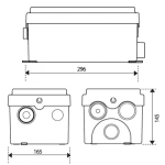 Насос канализационный SFA SANIDOUCHE D60