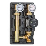 Насосно смесительная группа Uni-Fitt DN25 Grundfos UPM3 HYBRID 25-70 180 с трёх ходовым клапаном 492H2500