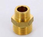 Ниппель редукционный латунный Uni-Fitt 1/2"x3/8" НР 600G2100