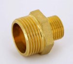 Ниппель редукционный латунный Uni-Fitt 1"x1/2" НР 600G4200