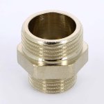 Ниппель редукционный латунный Uni-Fitt 3/4"x1/2" НР никелированный 600N3200