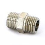 Ниппель резьбовой латунный Uni-Fitt 1/4" НР никелированный 600N0000