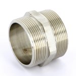 Ниппель резьбовой латунный Uni-Fitt 2" НР никелированный 600N7700