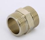 Ниппель резьбовой латунный Uni-Fitt 3/4" НР никелированный 600N3300