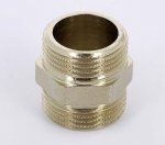 Ниппель резьбовой латунный Uni-Fitt 3/4" НР никелированный 600N3300