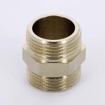Ниппель резьбовой латунный Uni-Fitt 3/4" НР никелированный 600N3300