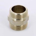 Ниппель резьбовой латунный Uni-Fitt 3/4" НР никелированный 600N3300