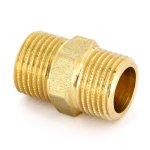 Ниппель резьбовой латунный Uni-Fitt 3/8" НР 600G1100