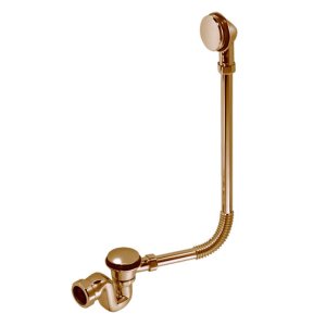 Обвязка для ванны McAlpine BRASSTRAP-50-AB латунный L640 мм с кнопкой цвет античная бронза