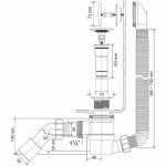 Полуавтомат McAlpine L330-700мм сливная решётка- пробка тип кнопка цвет хром MRB11 MRB11