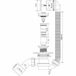 Обвязка для ванны McAlpine MRB12 L700 мм с нажимной кнопкой нераздвижная MRB12