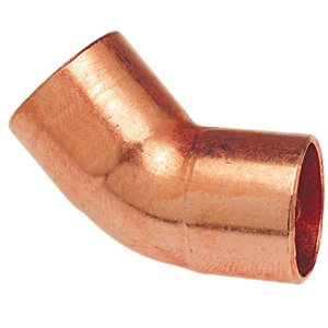 Отвод медный для кондиционирования 45* двухраструбный 5/8" 9606Y200058