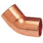 Отвод медный для кондиционирования 45* двухраструбный 5/8" 9606Y200058