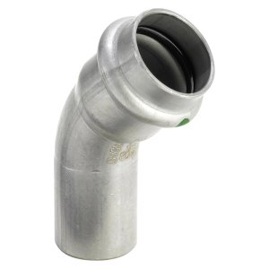 Отвод однораструбный 45* 35 VIEGA Sanpress Inox SC-Contur 435424